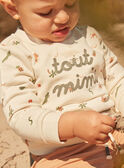 Beigefarbenes Sweatshirt aus Molton mit Tiermuster FATAHAR / 23E1BGP1SWE007