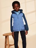 Jacke mit Kapuze in blaugrau FRABLOCAGE / 23E3PG53BLO717