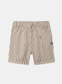 Gestreifte Bermuda-Shorts zum Hochkrempeln MAODRAN / 25E1BGO1BER080