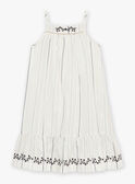 Ecrufarbenes Kleid mit Streifenmuster FLIRAYETTE / 23E2PFP1RBS001