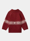Jacquard-Pullover Tiere und Flocken LASIXON / 24H1BGR1PUL501