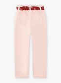 Kind Mädchen nackte Hose mit Blumendruck Gürtel CAPATETTE / 22E2PF71PAND319