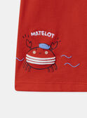 Rotes T-Shirt mit Krebs und Hummer MAVASCO / 25E1BGQ1TMC050
