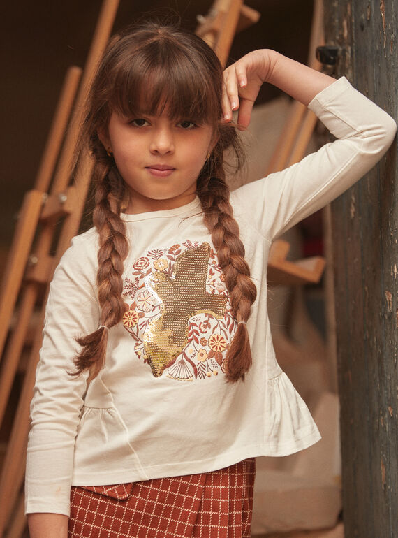 Langärmliges T-Shirt mit Pailletten LILIBETTE / 24H2PFK2TML001