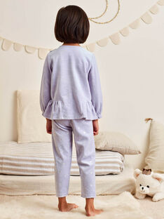 Lavendelfarbenes Pyjama-Set für Mädchen mit Fantasiemotiv BEBACIETTE / 21H5PF72PYJ326