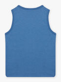 Blaues Tank-Top mit Hai-Motiv Kind Junge CYDEBAGE1 / 22E3PGT1DEBC240