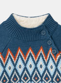 Jacquard-Pullover in Ecru LARUMAGE / 24H3PGR1PULA001