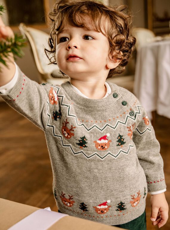 Pullover mit Weihnachtsaufdruck DAWAYATT / 22H1BG61PULJ922
