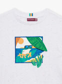 Kurzärmeliges Ecru-T-Shirt FLEFROGAGE / 23E3PGS3TMC001