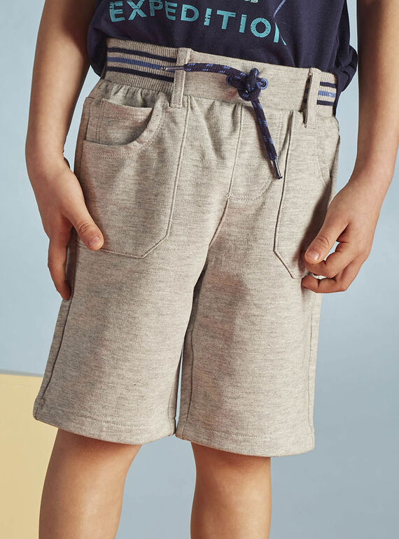 Graue Bermudashorts Kind Junge 22E3PGT1BERJ920