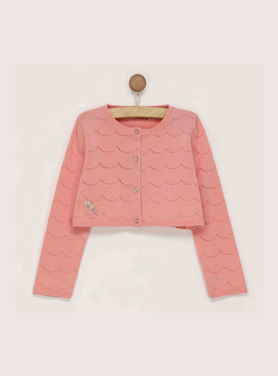 Rosa Strickjacke ROBABETTE / 19E2PFD2CAR404