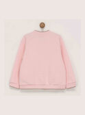 Rosa Strickjacke RAFINIETTE / 19E2PFC2CARD300