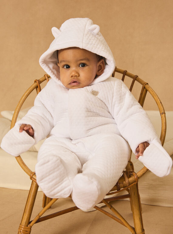 Winteroverall aus Doppeljersey mit Lochstrick MONDON / 25E0CM21PIL000