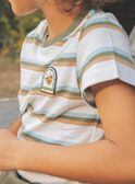 Gestreiftes T-shirt ecru FIPOUAGE / 23E3PGD3TMC001