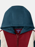 Dreifarbiger Hoodie LAROAGE / 24H3PGR1SWE714