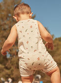 Kurzer Jumpsuit in Rohkostoptik mit Animalprint FATANGUY / 23E1BGP1SAL007