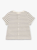 Graues T-Shirt mit Streifenmuster FATING / 23E1BGP1TMC007
