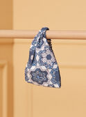 Blau-weißes Stirnband mit Blumenmuster LACHLOE / 24H4BFJ1BAN001
