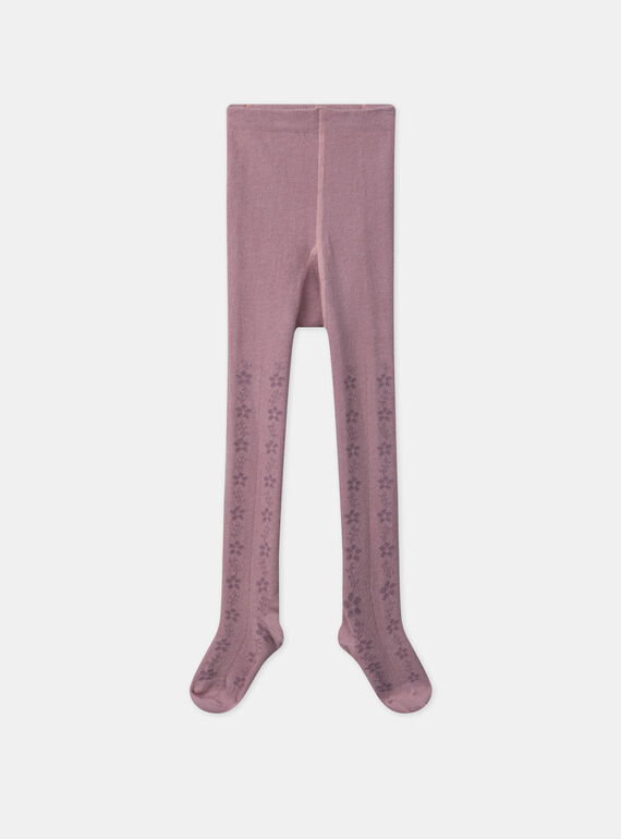 Jacquard-Strumpfhose in Mauve MAJOUETTE / 25E4PF72COL328