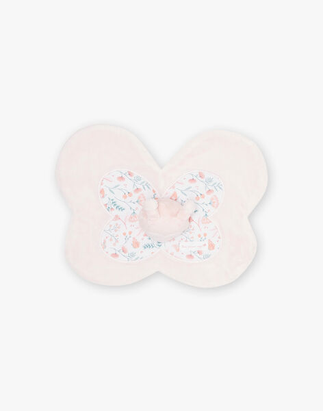Samt Schmetterling Tröster mit Blumendruck Geburt Mädchen CORINA / 22E0AFC1JOU301