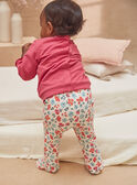 Rosa Pyjama-Set aus gemustertem Molton KECHARLIE / 24E5BF51PYJ308