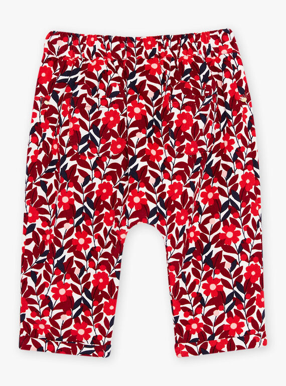 Cordhose mit Blumenmuster DAORIANE / 22H1BFX1PAN001