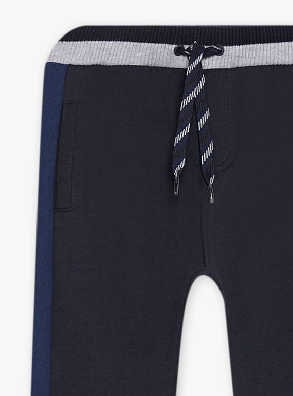 Dunkelblauer Jogginganzug mit blauen und grau melierten Details DICLAGE2 / 22H3PGL2JGB705