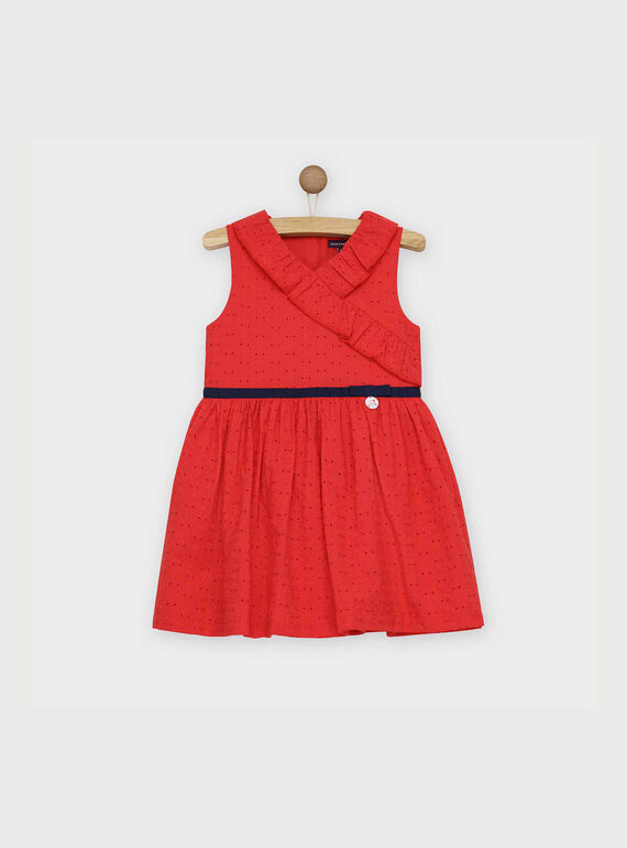 Rotes Trägerkleid RELINETTE / 19E2PFE1CHS050