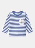 Langärmeliges T-Shirt mit Streifen MACAMEL / 25E1BG82TMLC208