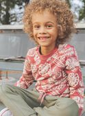 Sweatshirt rot mit Tropenmotiv FICOLAGE / 23E3PGD1SWE303