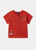 Rotes T-Shirt mit Krebs und Hummer MAVASCO / 25E1BGQ1TMC050