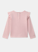 Pale rose TEE SHIRT LS NOROZETTE / 25H2PFP2TML301