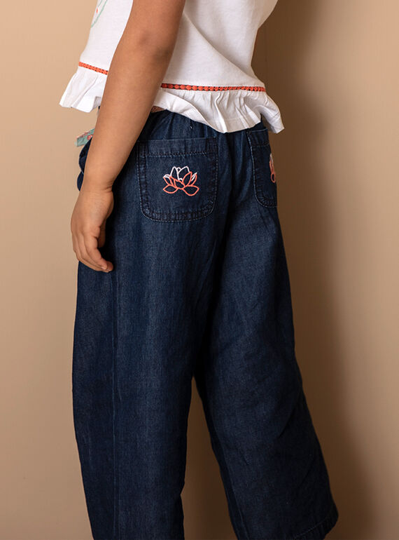Weite Denim-Hose mit Gürtel ZEPALAZETTE / 21E2PFI1PANK005