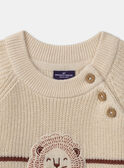 Gestreifter Pullover mit Löwe MAANTOINE / 25E1BG71PUL114