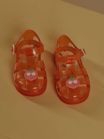 Baby girl orange water sandals CAMEDETTE / 22N10BF42D34400
