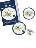Blau-weißes Mahlzeitenset ROPASBOY / 19EZLAX1KTR001