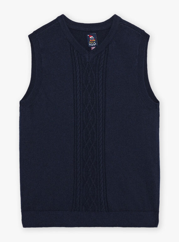 Ärmelloser Pullover aus gedrehter Maschenware DUPULAGE / 22H3PG61PSMC205