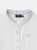 Poloshirt in Ecru MREPOLAGE / 25E3PGL1POL632