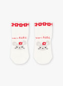 Baby Mädchen ungebleichte Socken mit ausgefallenem Muster BAAVENIR / 21H4BF11SOQ001
