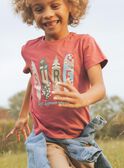 T-Shirt rot mit Surf-Muster FISURFAGE / 23E3PGD2TMC303