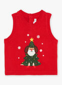 Roter ärmelloser Pullover mit Weihnachtsmotiv GAULIAM / 23H1BGN1PSM502