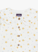 Ecru Bluse mit Blumenmuster FABELLE / 23E1BF81CHE001