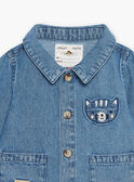 Baby Junge blaue Jeansjacke CAOSCAR / 22E1BGJ1GILP272