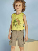 Blaues Tank-Top mit Hai-Muster Kind Junge CYDEBAGE4 / 22E3PGT2DEB108