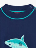 Blauer Hai-Pullover für Kinder Jungen COMIDAGE / 22E3PGN1PULC231
