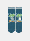 Gemusterte blaue Socken KROFOAGE / 24E4PGE1SOQC241