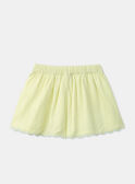 Gelbe Shorts mit Stickereien in Blassgelb KLISHETTE / 24E2PFR1SHO103