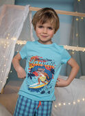 Türkisblaues Surf-Pyjama-Set für Kinder Jungen CAWAIAGE / 22E5PG55PYJC216