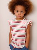 Gestreiftes Latzhosen- und T-Shirt-Set ZOCHUETTE / 21E2PFJ1ENSP269