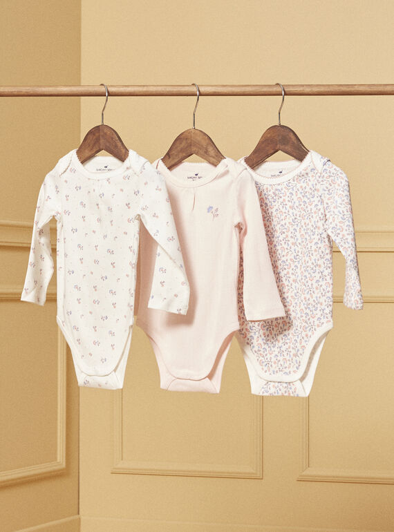 Set mit 3 langärmligen Bodys LEANASTASIA / 24H5BF51BDL001
